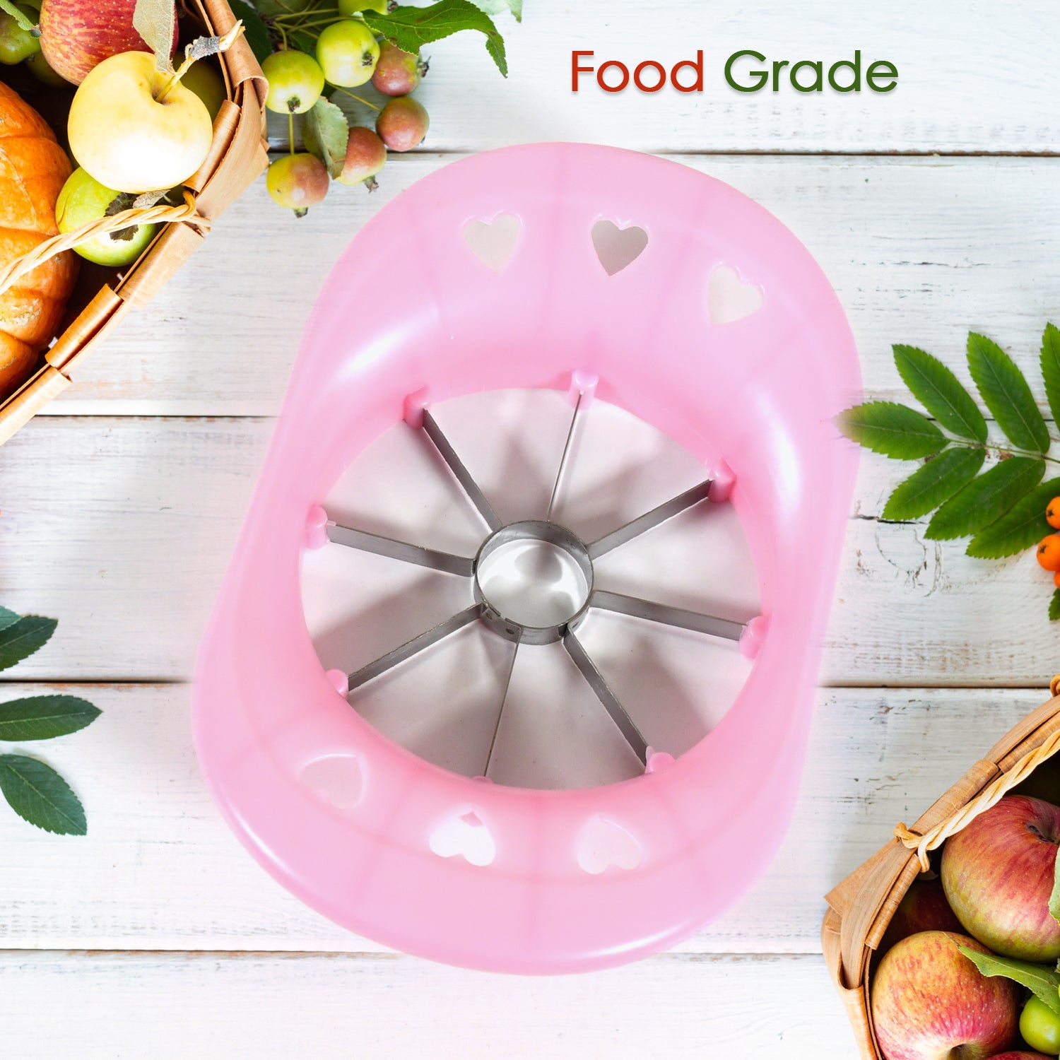 8187 Multi Purpose Fruit Slicer Apple Cutter Regular With 8 Stainless Steel Blades Apple Slicer (1 Pc) 8187 Multi Purpose Fruit Slicer Apple Cutter Regular With 8 Stainless Steel Blades Apple Slicer (1 Pc)